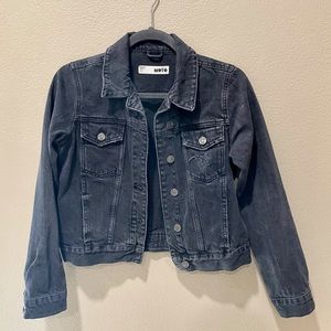 Faded Black Top Shop Jean Jacket